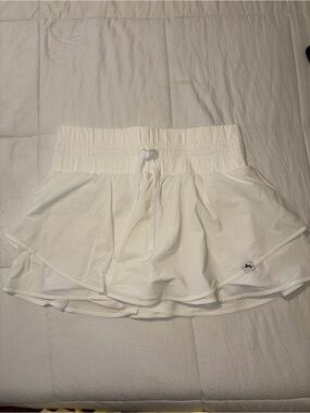 JoyLab White Athletic Skort with Drawstring Waist